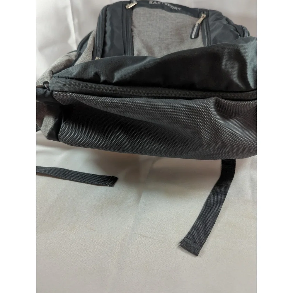 Eastsport Expandable Backpack Unisex Gray And Black